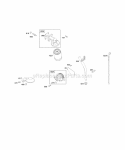 Lubrication Diagram and Parts List for 304447-0416-E1  Briggs and Stratton Engine